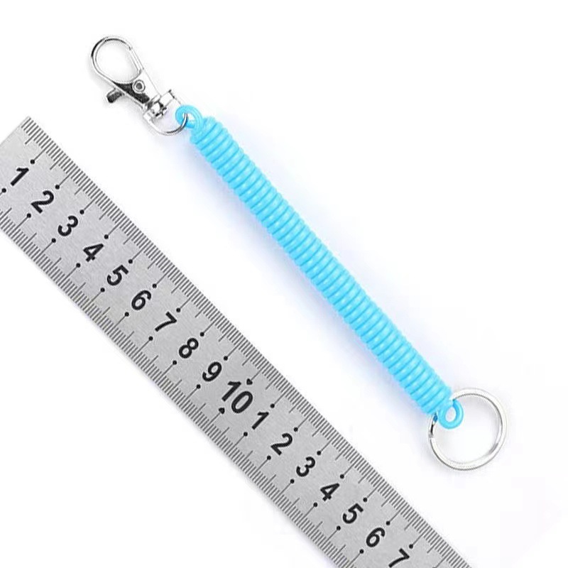 糖果色弹簧绳拉伸弹力绳子卡套挽手挂绳挂钥匙挂书包绑带门禁防丢详情图4