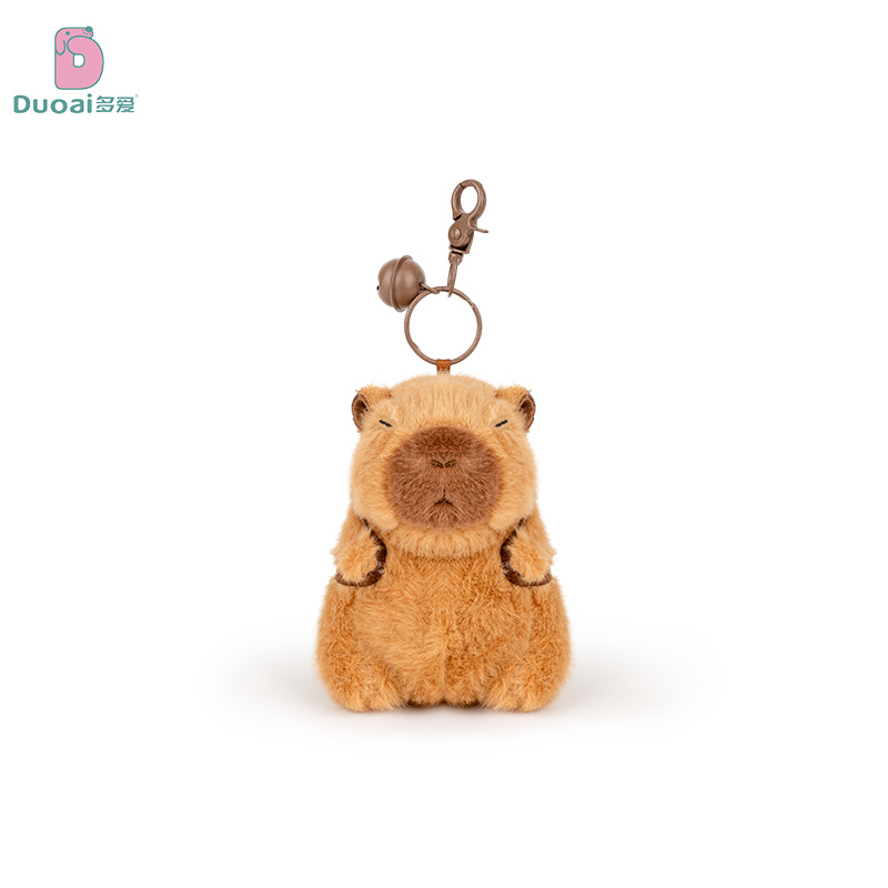 多爱正版水豚挂件卡皮巴拉毛绒玩具玩偶挂件生日礼物玩偶钥匙扣饰详情图5