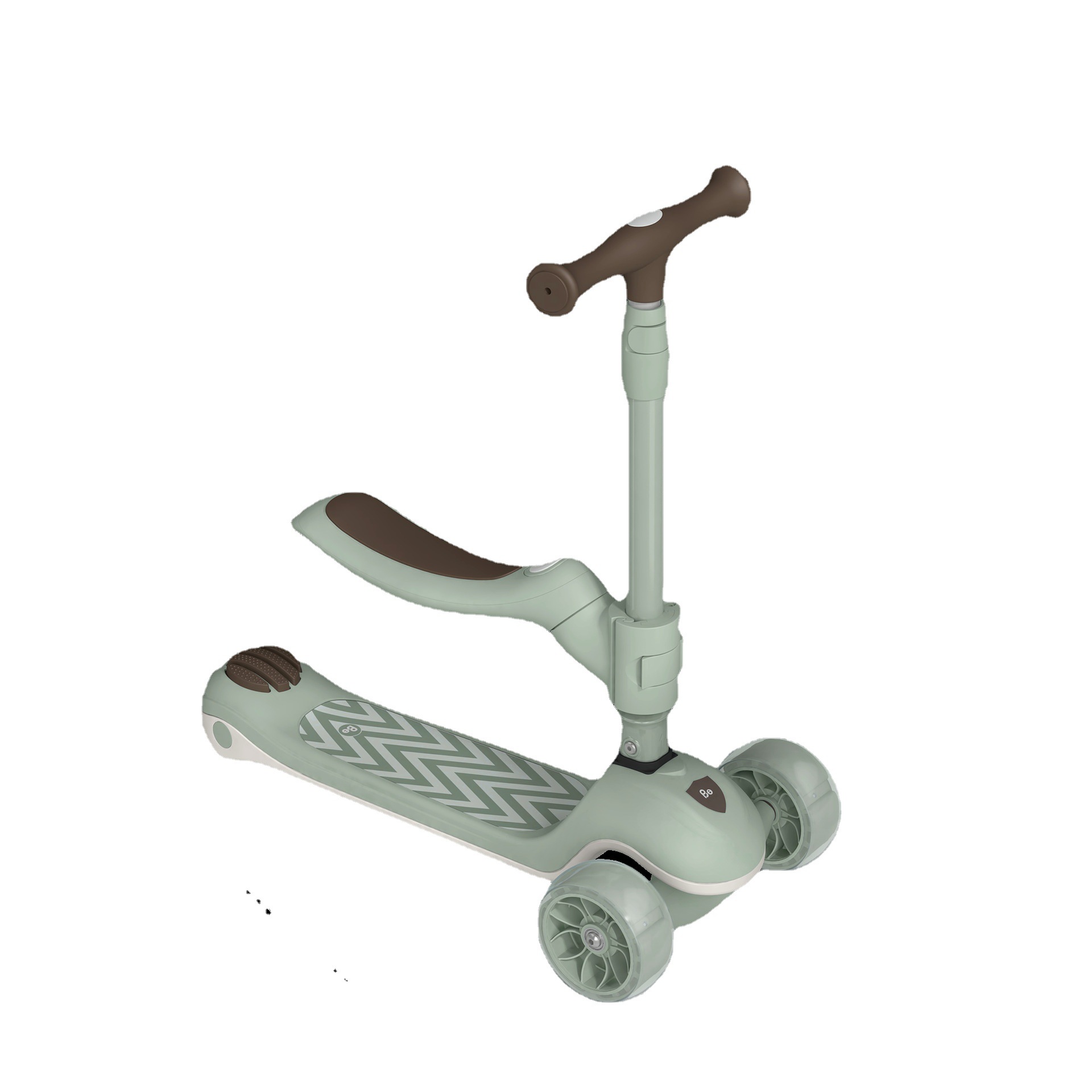 贝易儿童滑板车男童女童公主款可坐可骑滑滑车1-2-3岁宝宝三合一详情图5