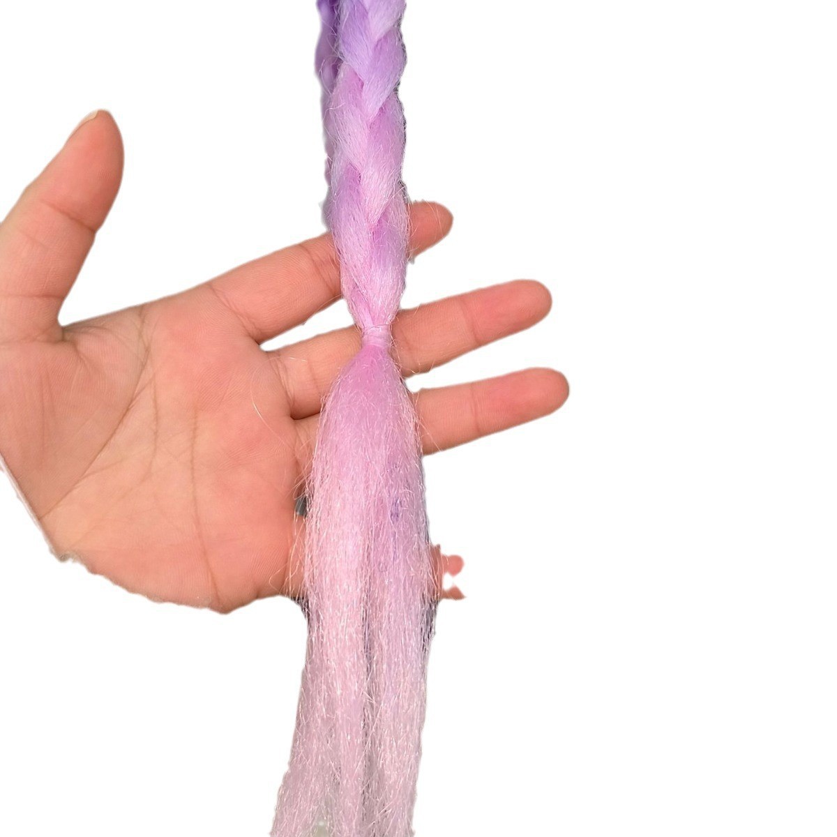 假发辫子民族风四股两股辫50g7根小辫长马尾假发拳击辫自然仿真详情图3