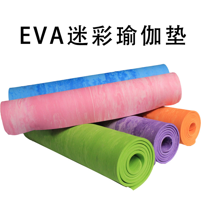 eva迷彩瑜伽垫防潮防滑垫6mm健身垫瑜伽垫跨境东南亚爆款瑜伽地垫详情图2