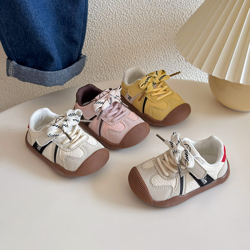 宝宝学步鞋0-1-3岁春秋新款婴幼儿皮面防滑运动鞋子男女童机能鞋详情图1