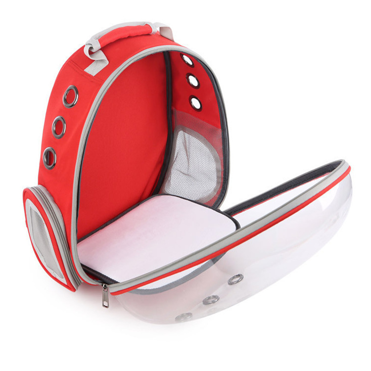 新款宠物背包便携外出双肩猫包透明大容量狗狗太空包透气宠物背包详情图5