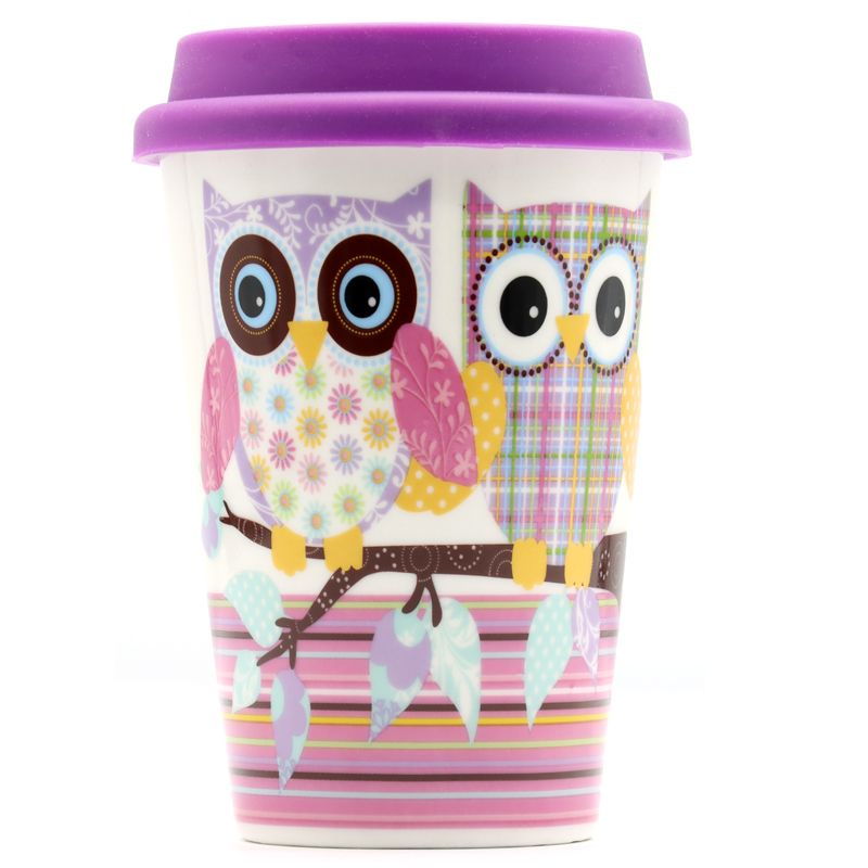 猫头鹰马克杯陶瓷水杯带盖马克杯大容量家用水杯节日小礼物工艺礼品详情3