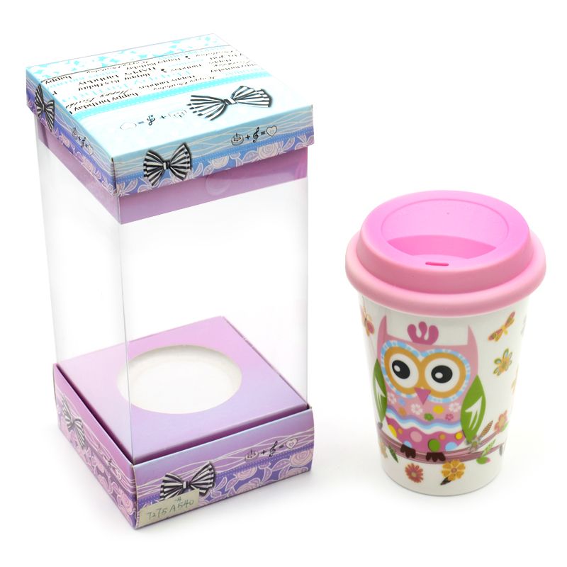 猫头鹰马克杯陶瓷水杯带盖马克杯大容量家用水杯节日小礼物工艺礼品详情图5