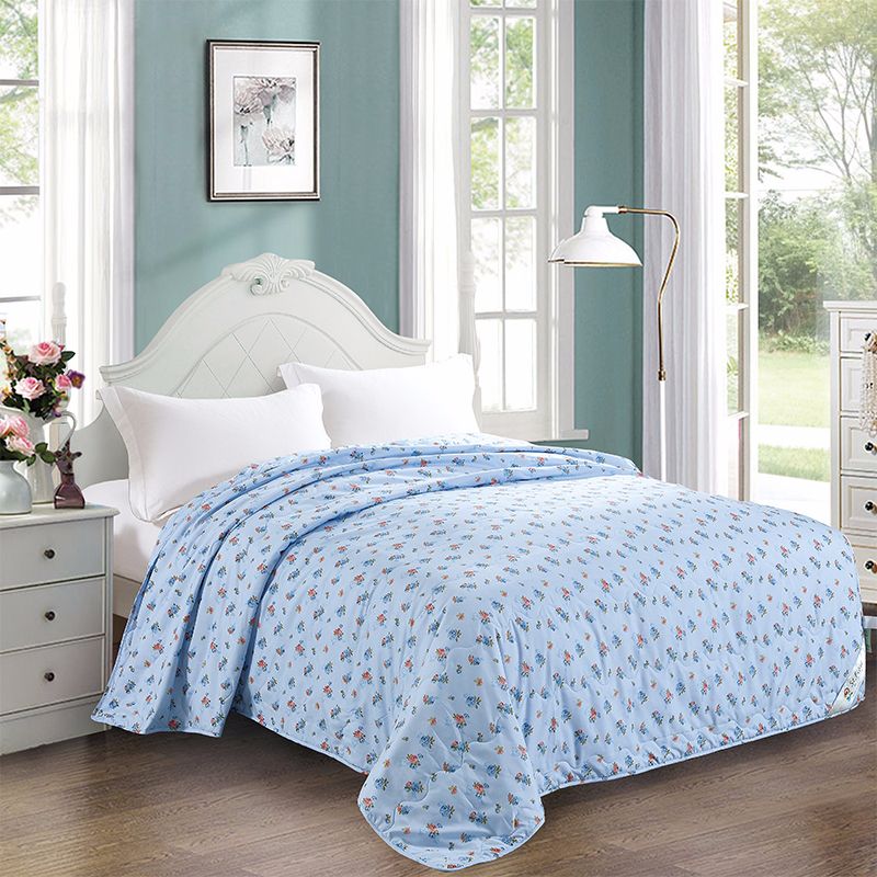 富安娜圣之花家纺浅浅之恋夏凉被夏季薄被可水洗透气夏被空调被详情图1