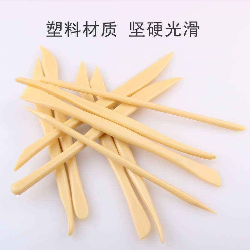 欣博文abs塑料陶泥软陶工具 陶艺工具10件套 diy雕塑造型工具详情图5