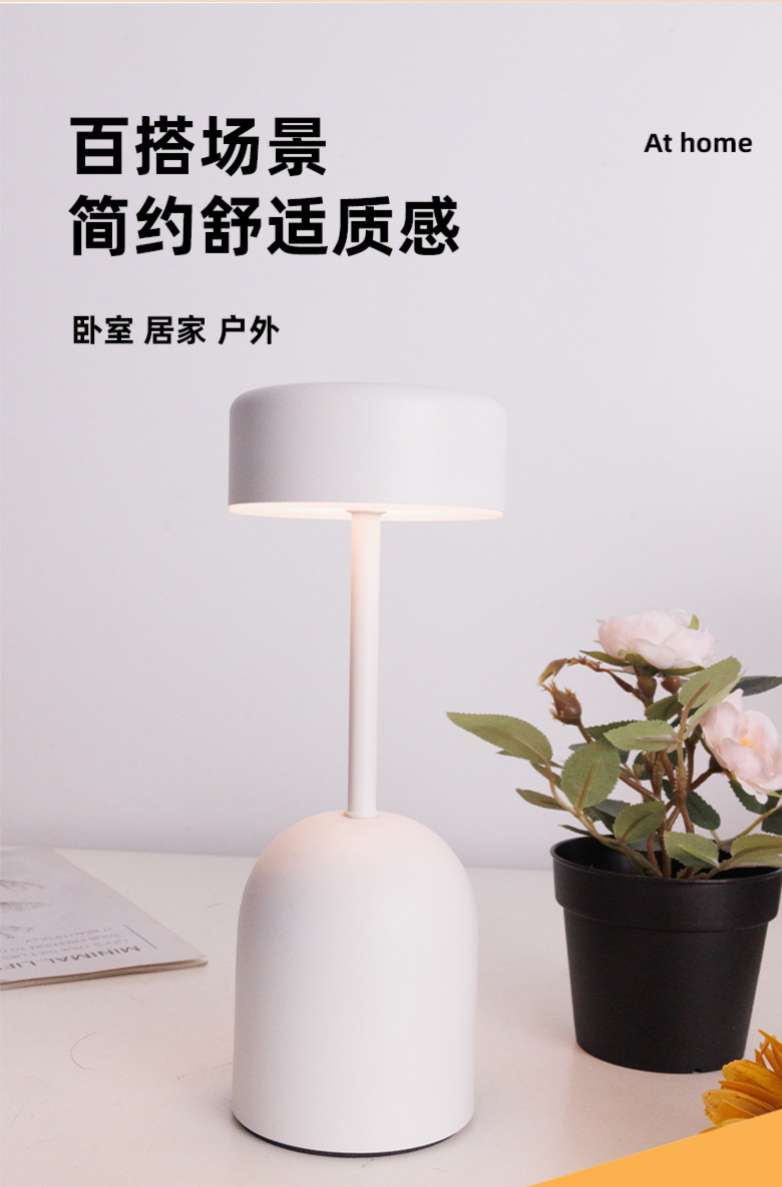跨境灯遥控氛围小夜灯阅读led充电护眼台灯usb金属台灯酒吧桌面 详情图6