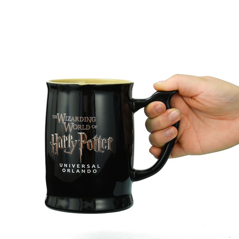 魔法地图黑杯 地图图案马克杯 创意礼物地图陶瓷杯咖啡杯创意杯日用百货详情图4