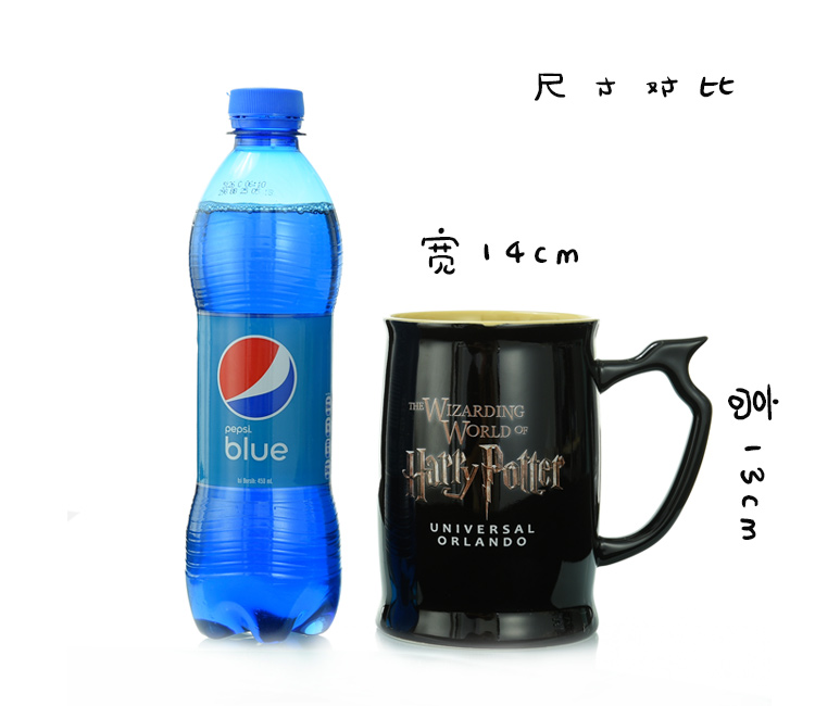 魔法地图黑杯 地图图案马克杯 创意礼物地图陶瓷杯咖啡杯创意杯日用百货详情图5