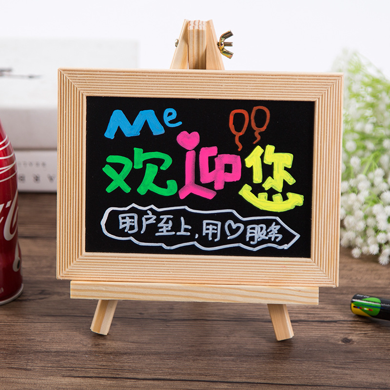 桌面小黑板立式菜单板餐厅价目表店铺创意展示板留言板吧台广告牌详情图3