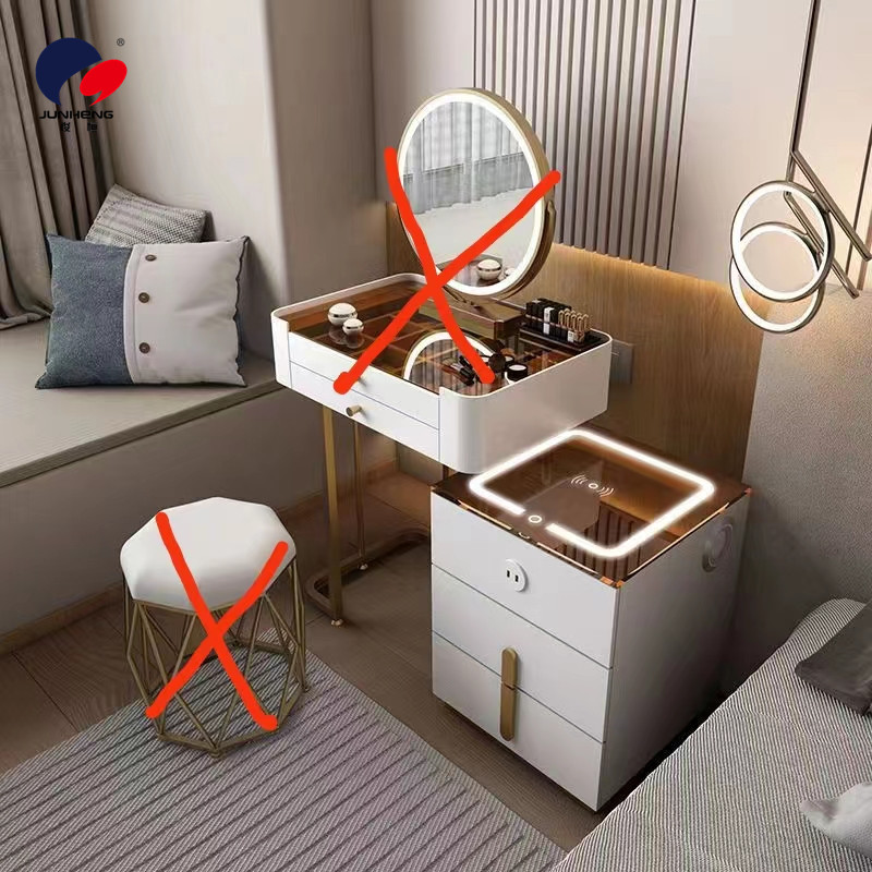 智能床头柜现代简约卧室多功能无线充电蓝牙音响小户型床头柜详情图2