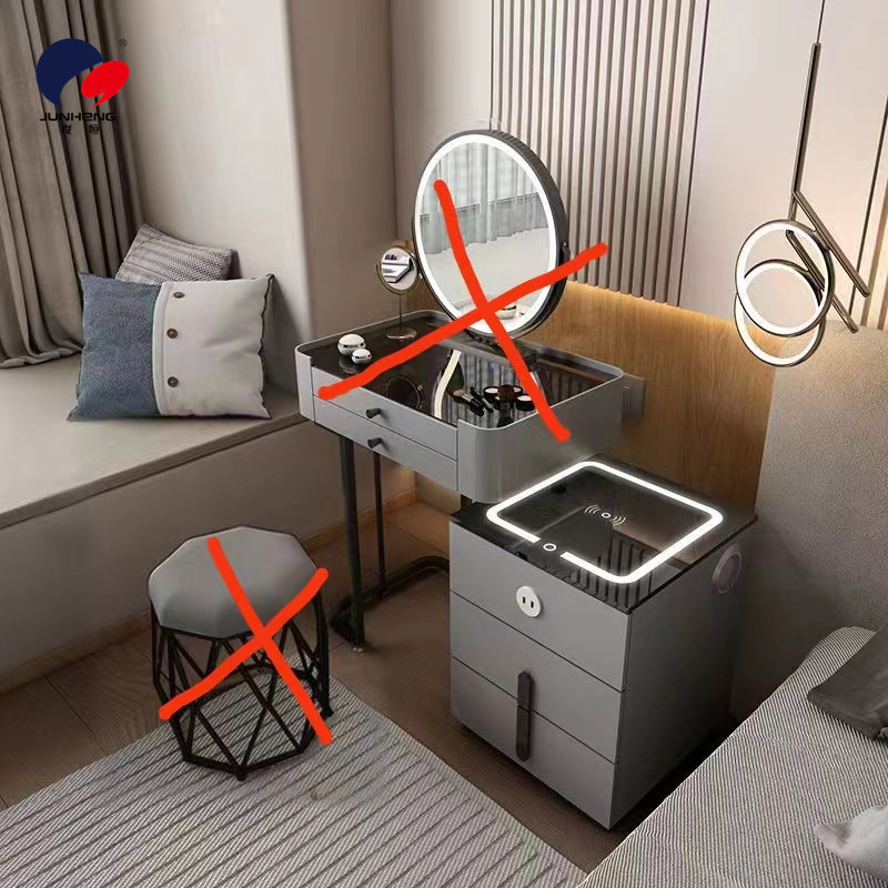 智能床头柜现代简约卧室多功能无线充电蓝牙音响小户型床头柜详情图4