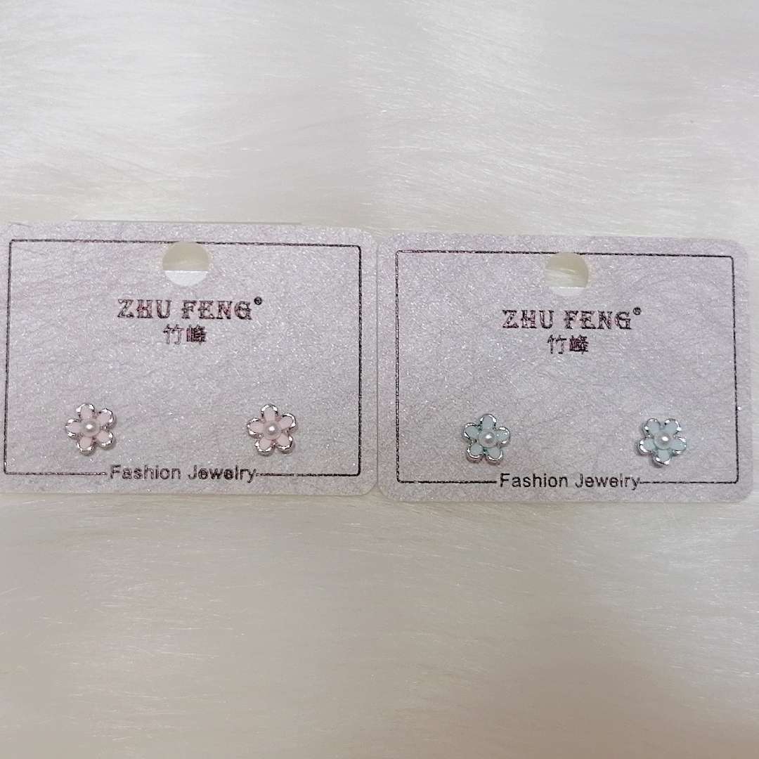 竹峰饰品桃花耳钉简约百搭款     详情图5