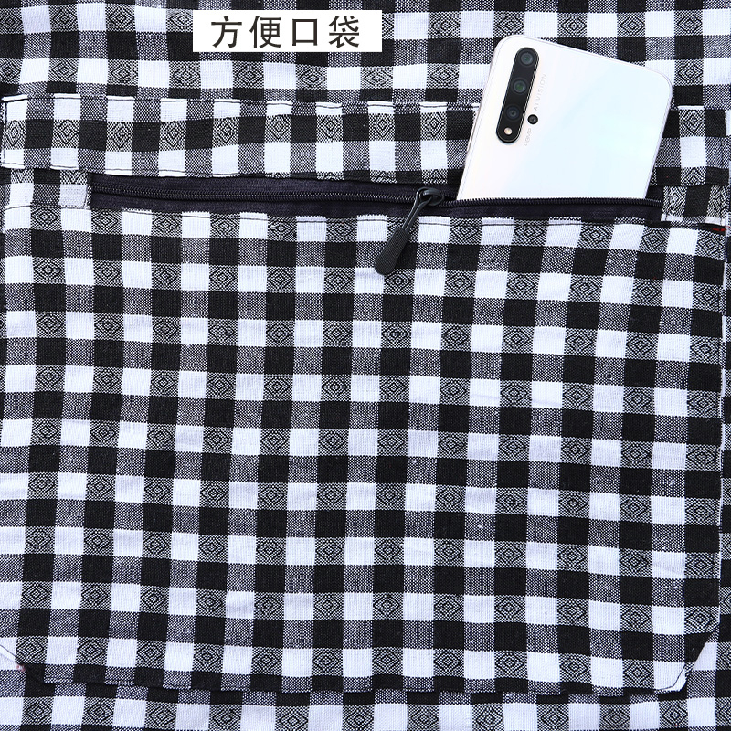 时尚新款纯棉长袖罩衣女厨房做饭大人上班韩版可爱围裙男士工作服详情图3