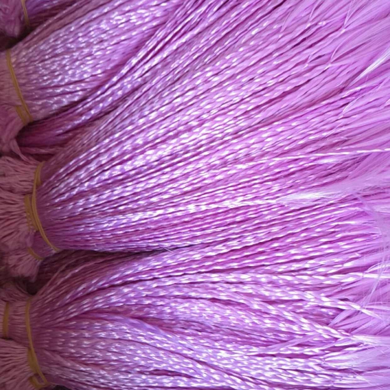 阻燃料1g小辫子 玩具娃娃辅料 化纤丝假发辫 定做批发详情图2