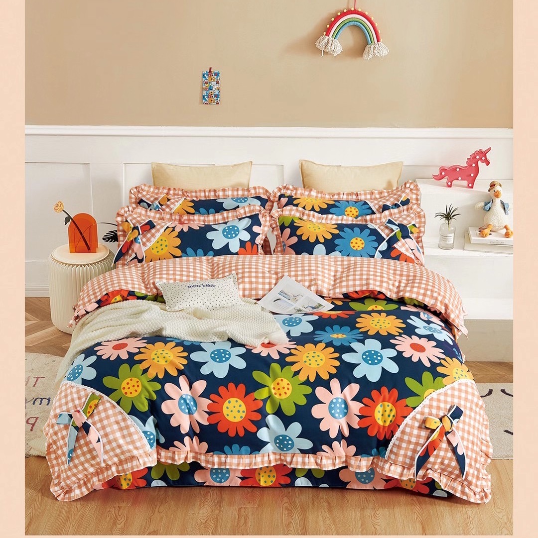 床上用品韩版蝴蝶结4件套地摊卖货外贸首选详情图1