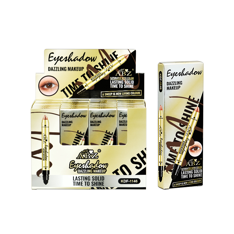 厂家直销abz多色双头眼影棒携带方便 一笔勾勒立体眼妆详情图5