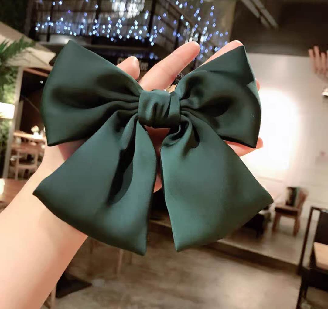 大蝴蝶发夹后脑勺lolita发饰弹簧夹横夹发绳网红顶夹发卡头花头饰蝴蝶结皮筋详情图2