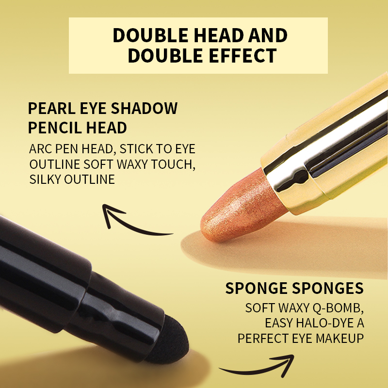 厂家直销abz多色双头眼影棒携带方便 一笔勾勒立体眼妆详情图3