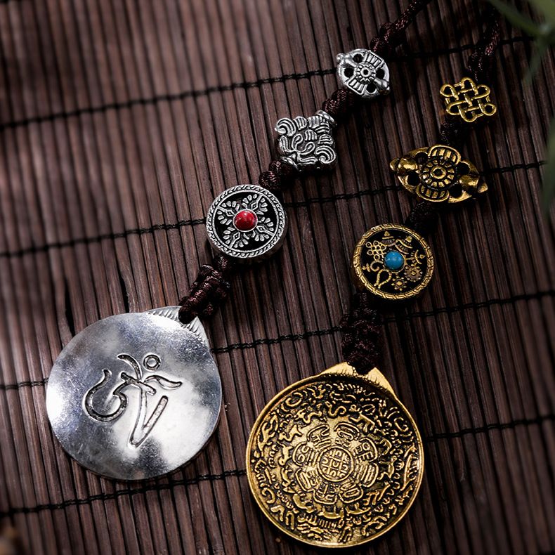 民族风饰品配件挂件 汽车内饰车挂 宗教法器腰牌 跨境货源批发详情图1