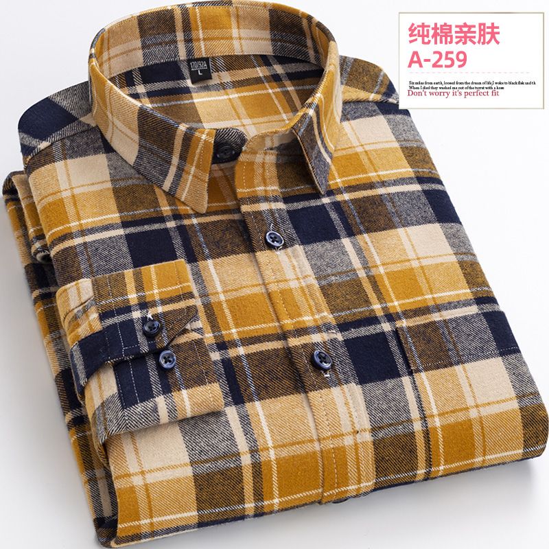 2021格子衬衫男士长袖韩版潮流帅气秋季新款休闲装上衣衬衣外套男详情图5