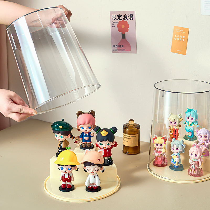 y125-8039盲盒收纳展示架展示盒公仔玩偶小摆件亚克力透明防尘柜详情图1