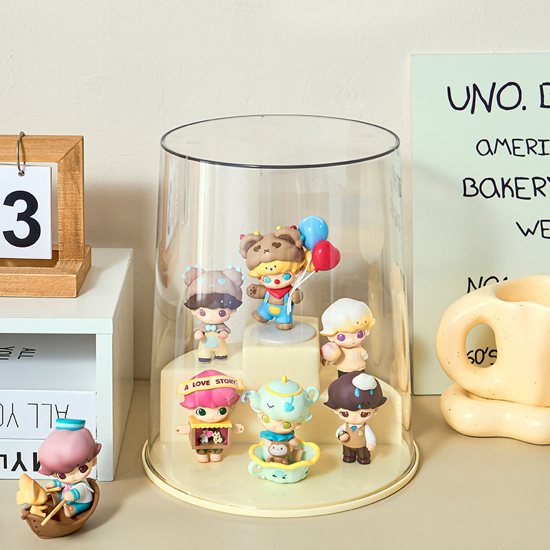 y125-8039盲盒收纳展示架展示盒公仔玩偶小摆件亚克力透明防尘柜详情图2