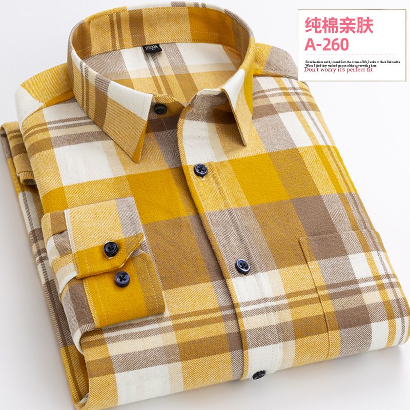 2021格子衬衫男士长袖韩版潮流帅气秋季新款休闲装上衣衬衣外套男详情图1