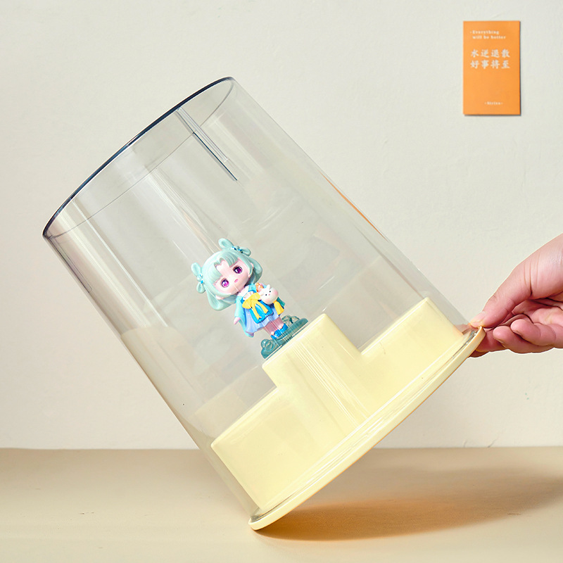 y125-8039盲盒收纳展示架展示盒公仔玩偶小摆件亚克力透明防尘柜详情图4