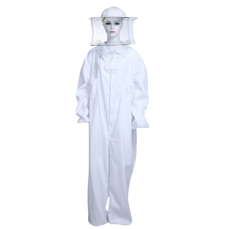 白色连体衣太空服养蜂防护衣透气耐用连体防蜂服养蜂工具蜂具批发 详情图1
