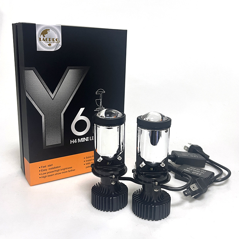 厂家直供新款y6d透镜汽车摩托车通用led大灯 鱼眼双光左右批发详情图4