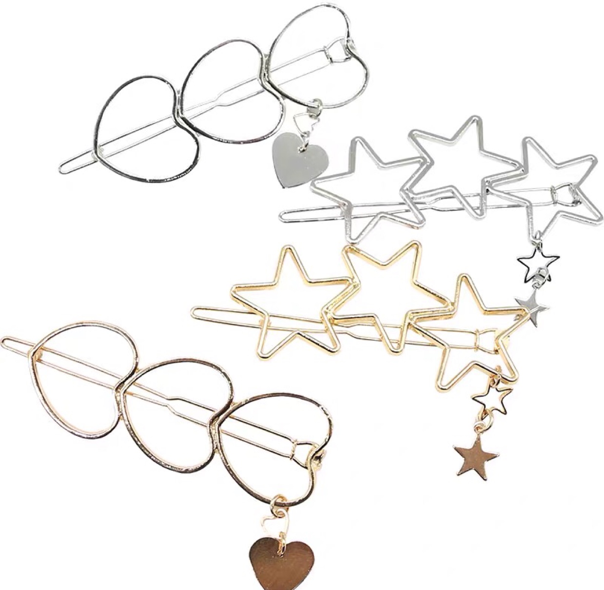 星空发夹韩国网红可爱少女边夹后脑勺发卡女详情图4