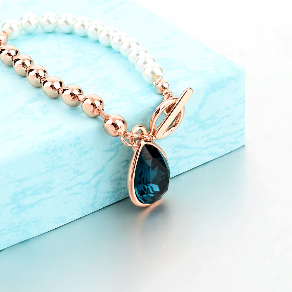  1件轻奢潮流时尚女士手链，优雅珍珠圆珠手串，舒适高贵，适合女士日常婚礼宴会佩戴，纪念日、母亲节、新年礼物详情图1