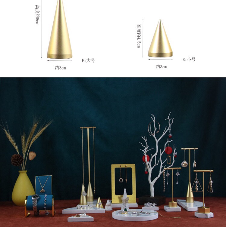 创意耳环架首饰架戒指架直播道具摆摊首饰架金属项链架详情图2