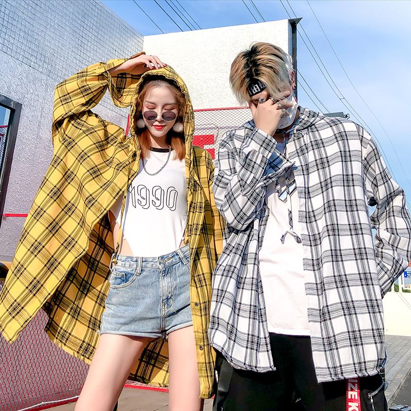 苏格兰英伦学院风服装衬衫格子布料红黄拼色裤子磨毛斜纹diy面料详情1