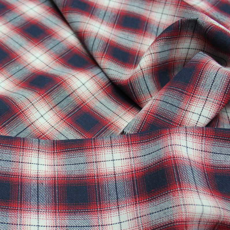 厂家直销风服装格子布料磨毛斜纹涤棉衬衫面料cos动漫diy布详情2