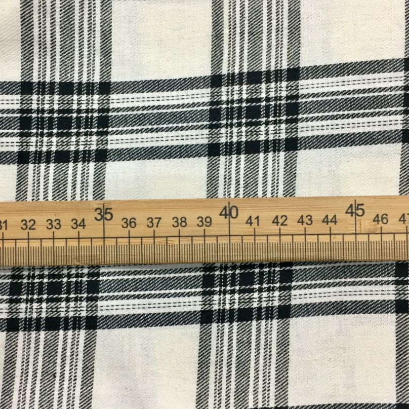 苏格兰英伦学院风服装衬衫格子布料红黄拼色裤子磨毛斜纹diy面料详情4
