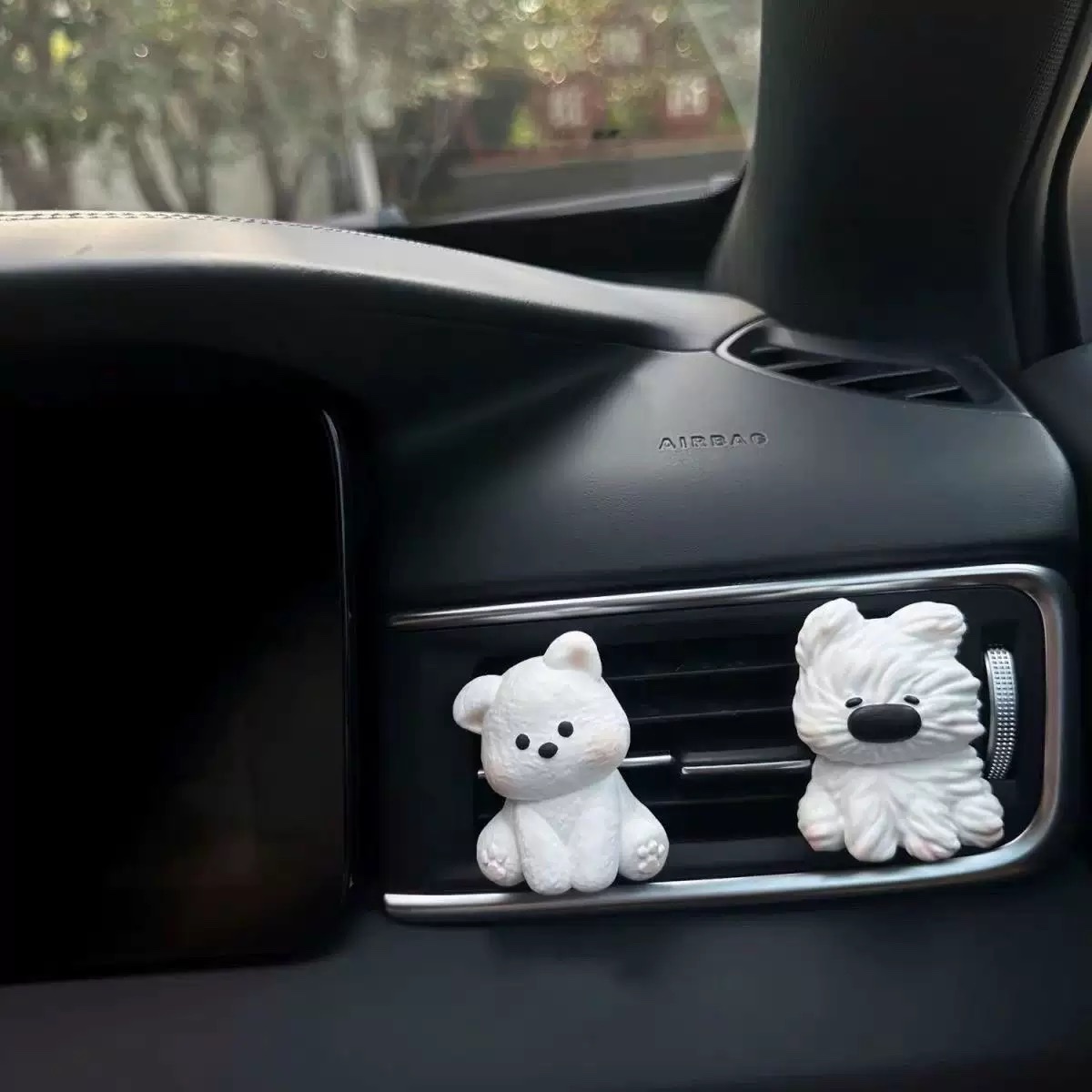 车载香薰香水可爱小狗汽车内饰挂件摆件装饰用品空调出风口扩香石详情图1