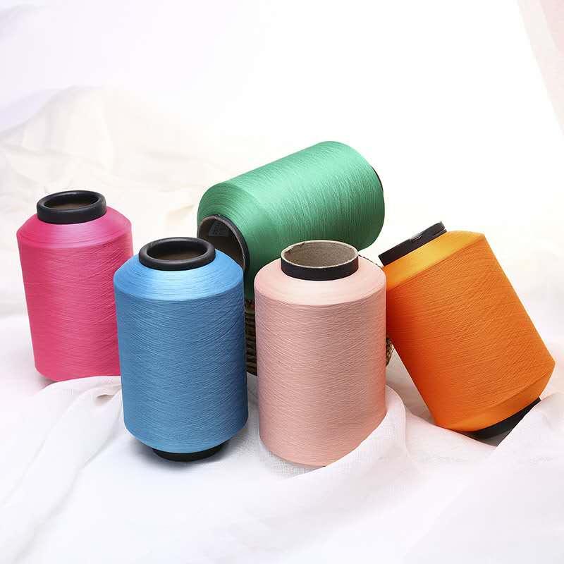 锦纶高弹丝 锦纶色纱有色包纱线高强线丝线缝纫高强线尼龙缝纫线多色详情图1