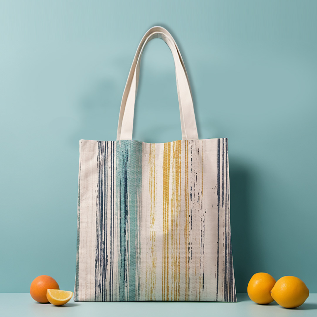 棉麻手提袋散步购物环保袋数码印花环保印刷详情图2