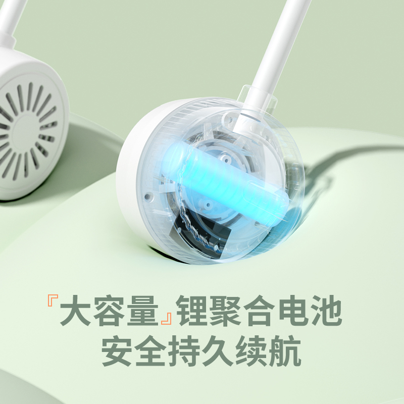 国潮风口袋挂脖风扇 无叶小风扇 手持便携随充电学生迷你电风扇详情图4