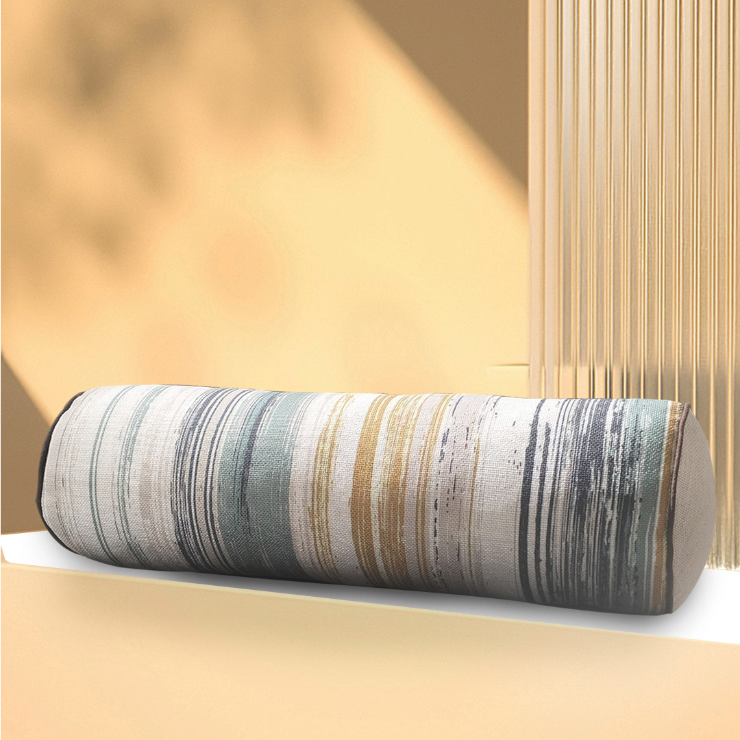 棉麻面料客厅沙发卧室午休飘窗圆柱抱枕套枕头套详情图2