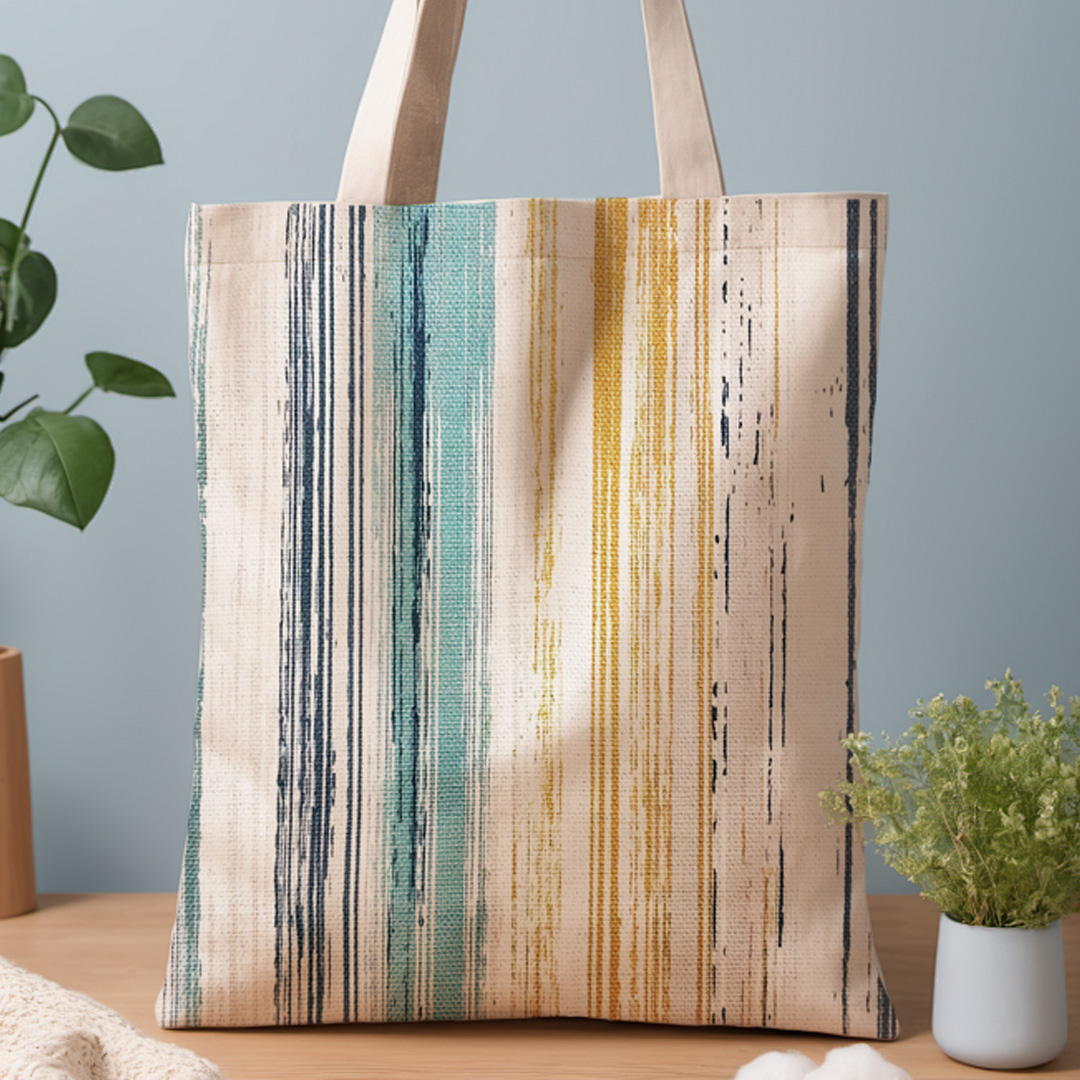 棉麻手提袋散步购物环保袋数码印花环保印刷详情图3