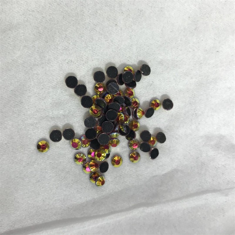 美甲钻烫钻ss10金红色玻璃烫钻服装辅料装饰钻详情图1