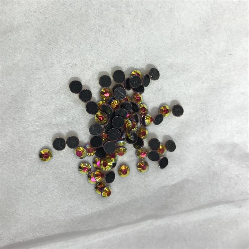 美甲钻烫钻ss10金红色玻璃烫钻服装辅料装饰钻详情图2