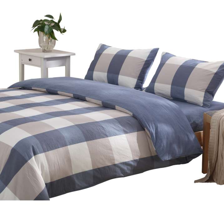 无印风水洗全棉床单四件套纯棉被套床笠民宿床上用品4三件套床品100详情图3