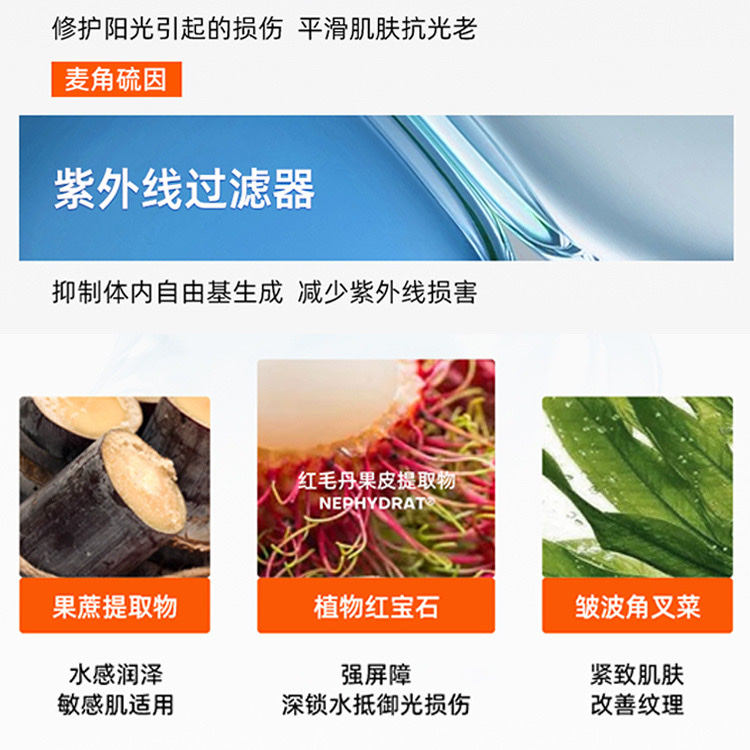 蜜丝婷mistine防晒霜乳隔离面部女小黄帽男士学生身体正品蜜思婷防晒霜详情图5