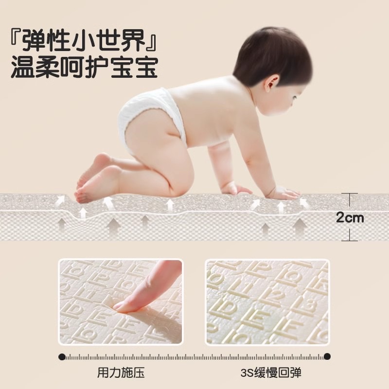 儿童安全围栏宝宝爬行护栏室内家用防护栏可折叠便携围挡详情图1