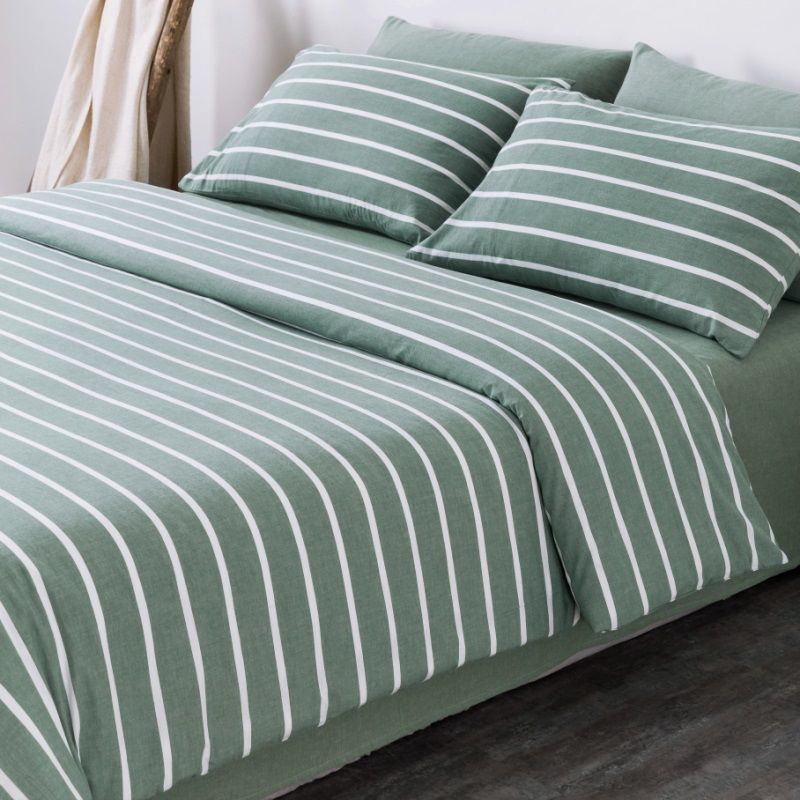 无印风水洗全棉床单四件套纯棉被套床笠民宿床上用品4三件套床品100详情图1